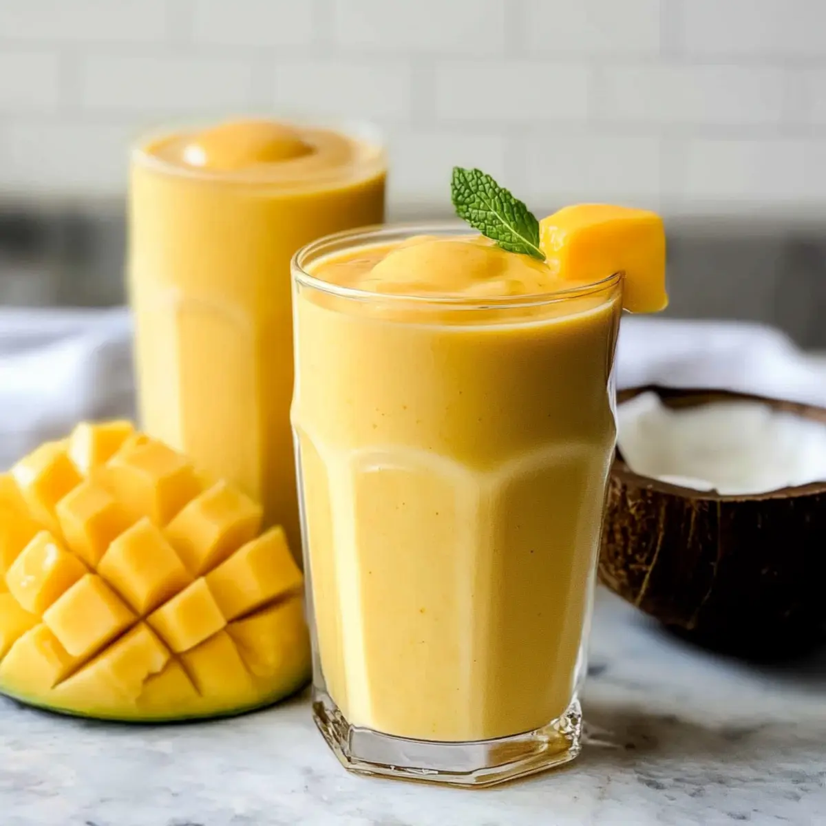 Creamy Mango Coconut Milk Smoothie for a Tropical Boost