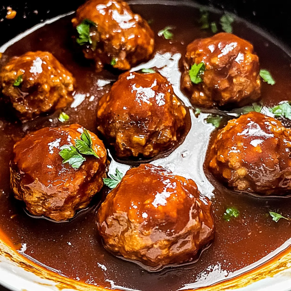 Savory Braised Meatballs in Red Wine Gravy Family Delight