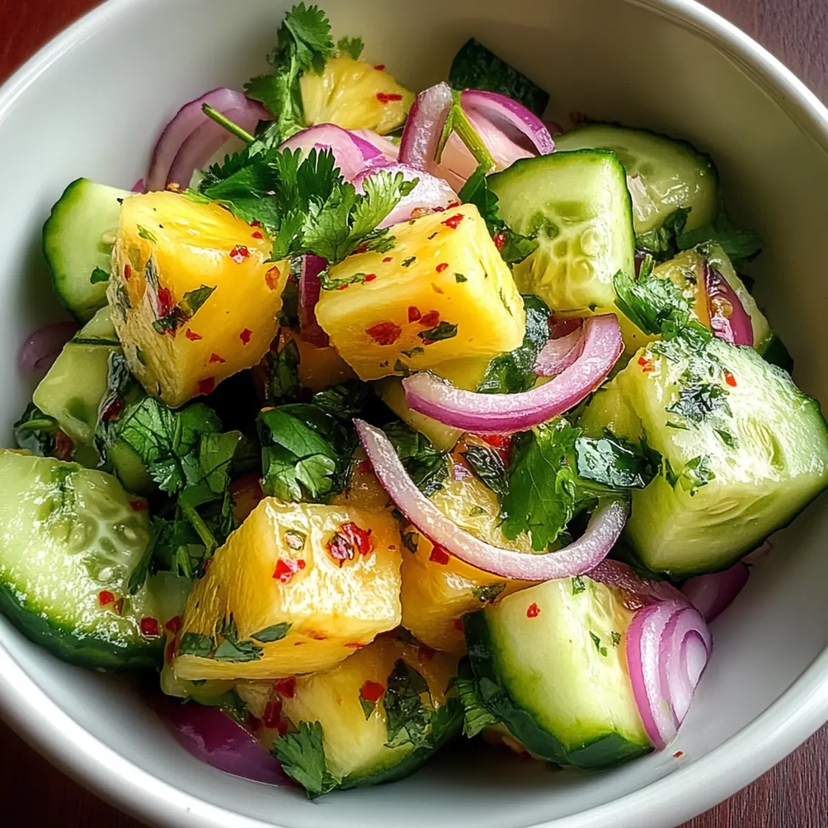 Refreshing Pineapple Cucumber Salad for Hot Summer Days