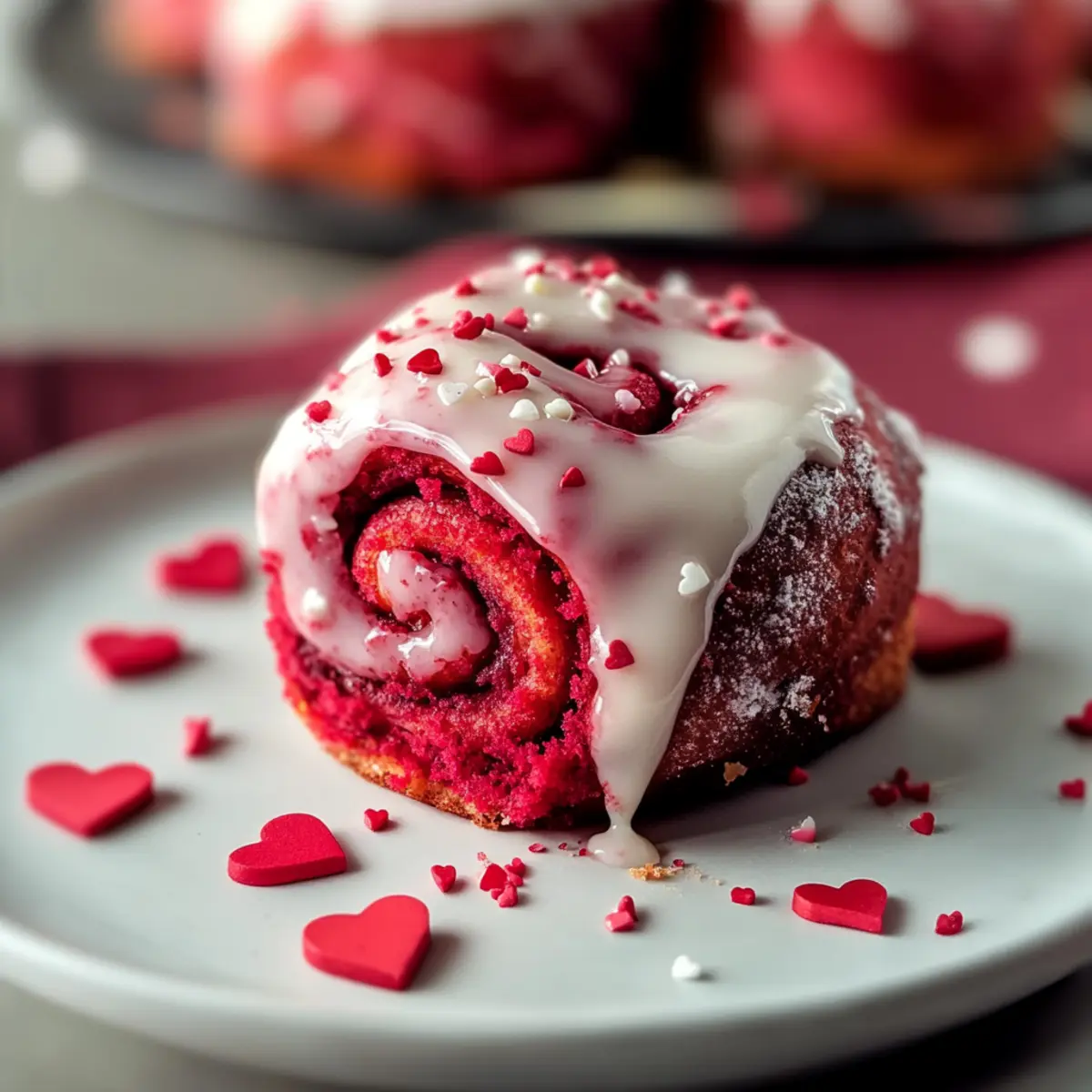 Decadent Red Velvet Valentine’s Day Cinnamon Rolls Recipe