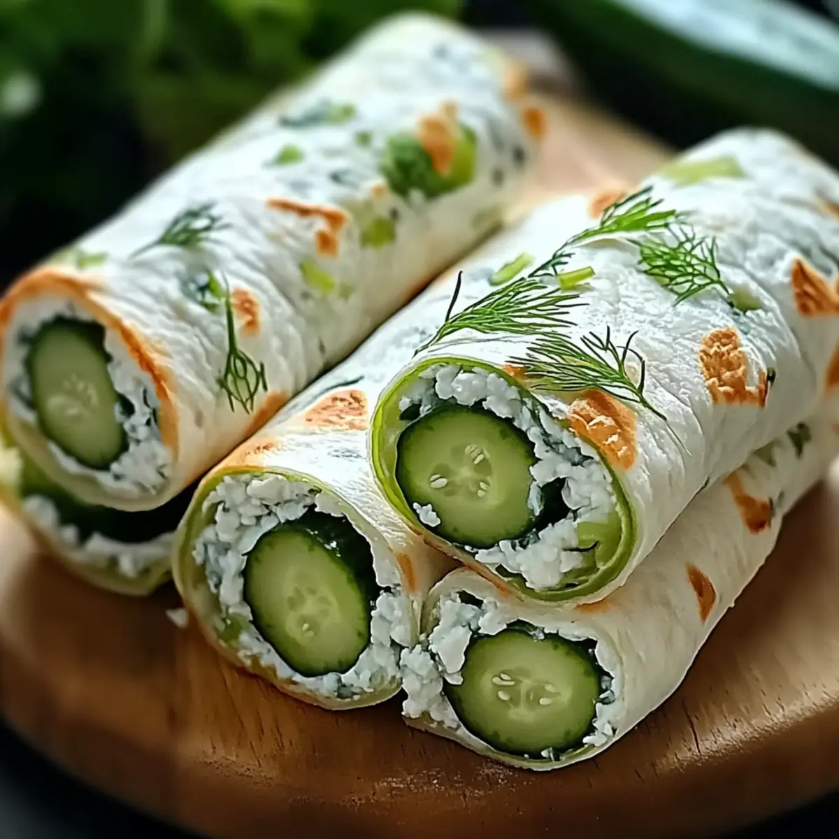 Cucumber Cottage Cheese Wraps: Fresh and Easy 10-Minute Snack