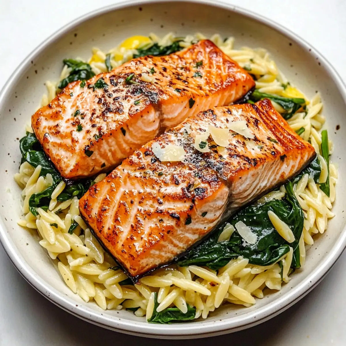Seared Salmon with Lemon Orzo for a Quick Gourmet Dinner