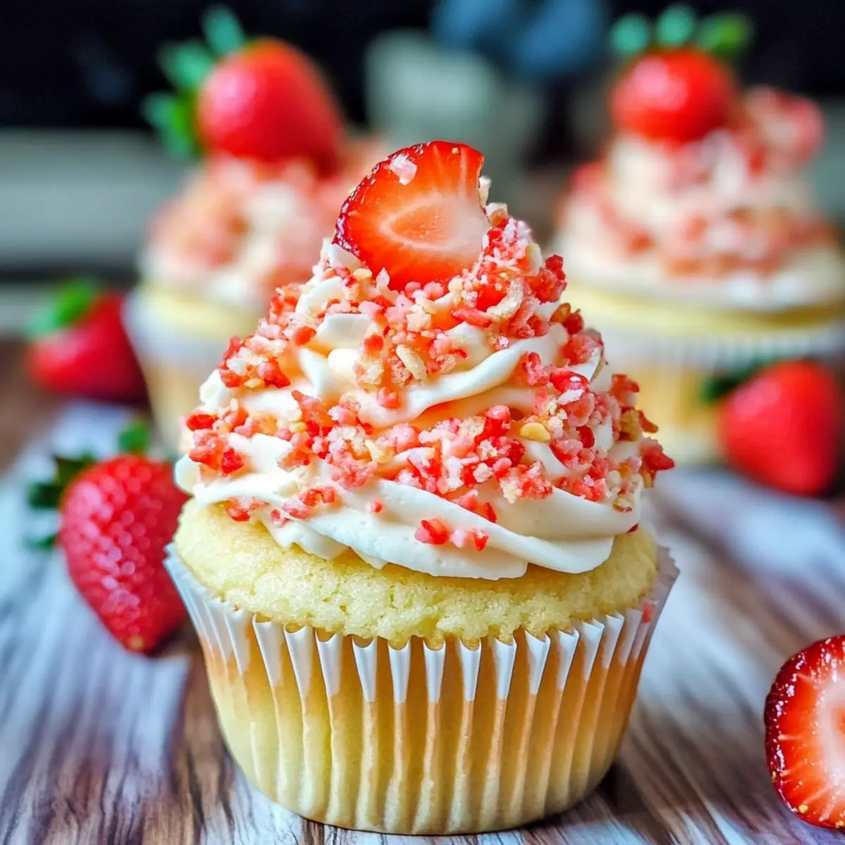 Strawberry Crunch Cupcakes: A Sweet Nostalgic Delight