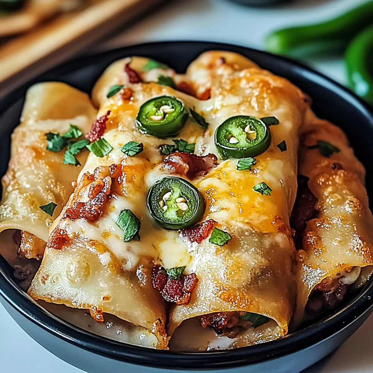 Crispy Bacon Jalapeño Popper Eggrolls for Ultimate Snacking
