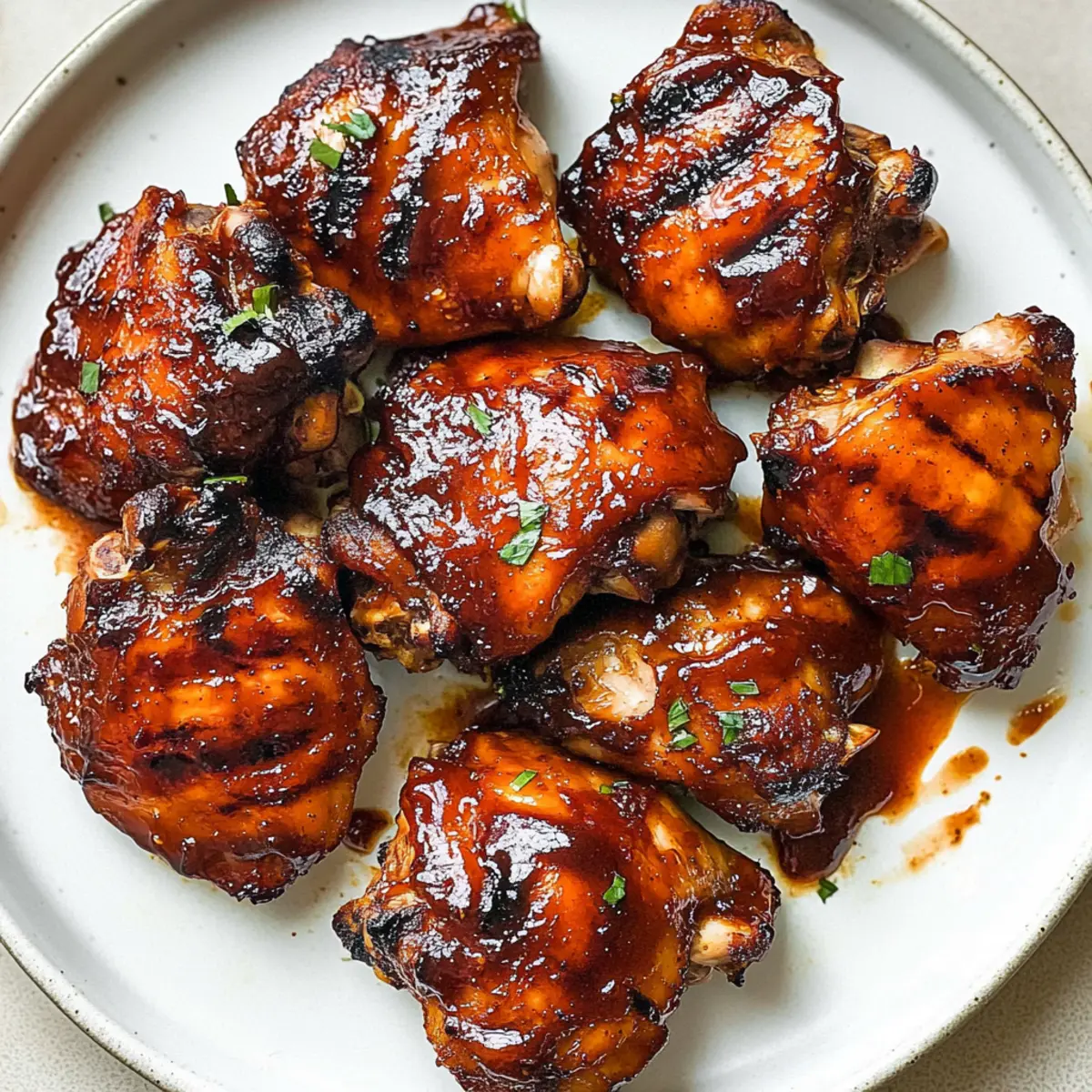 Irresistibly Juicy Caramelized BBQ Chicken Thighs in the Oven