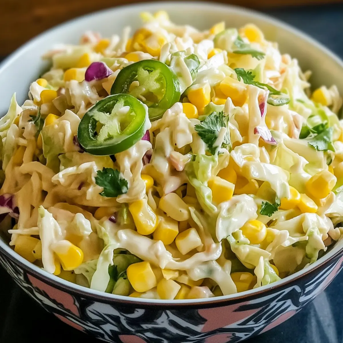 Exciting Jalapeno Corn Coleslaw That's a Perfect Side Dish