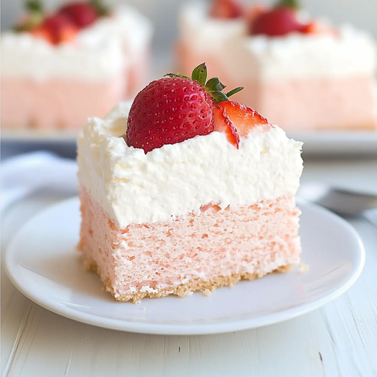 No Bake Strawberry Cloud Cake: A Light and Dreamy Treat