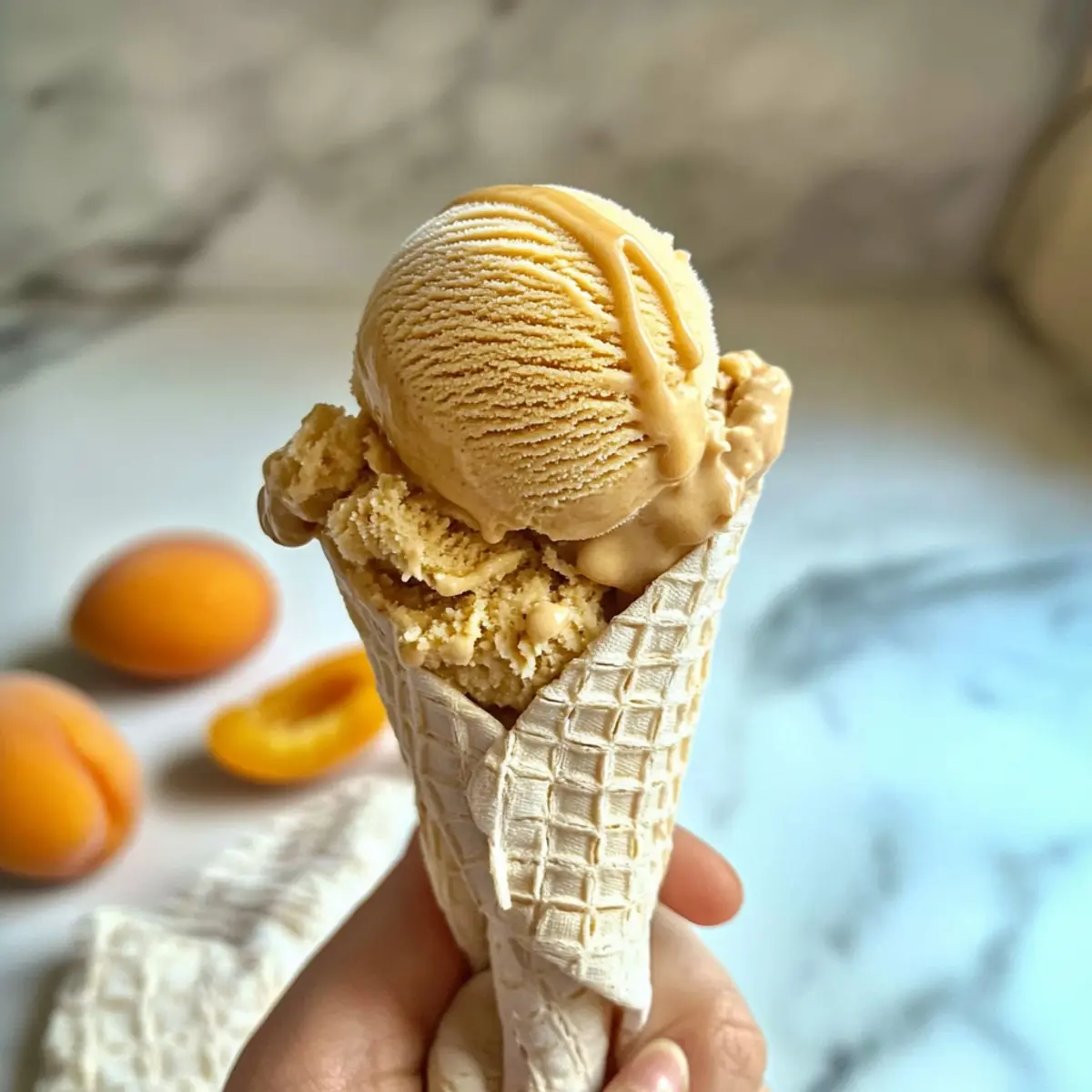 Creamy Brown Sugar Apricot Ice Cream for Summer Bliss