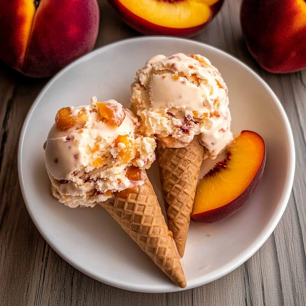 Creamy Peach Cobbler Ice Cream that Will Wow Your Taste Buds