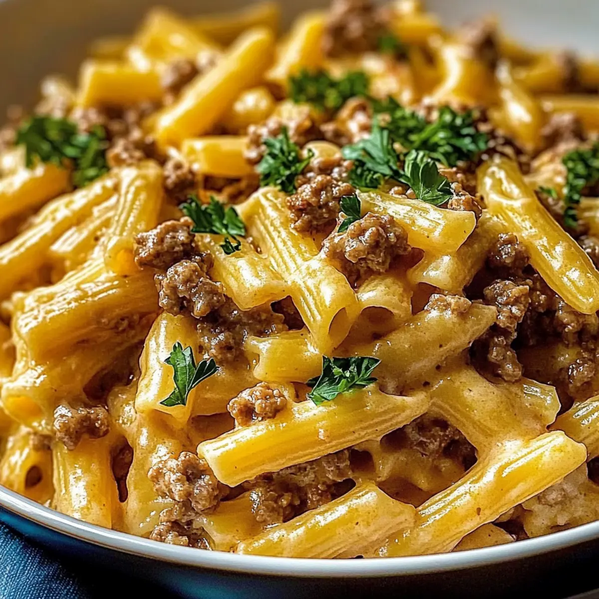 Creamy High Protein Beef Pasta for Effortless Comfort Food