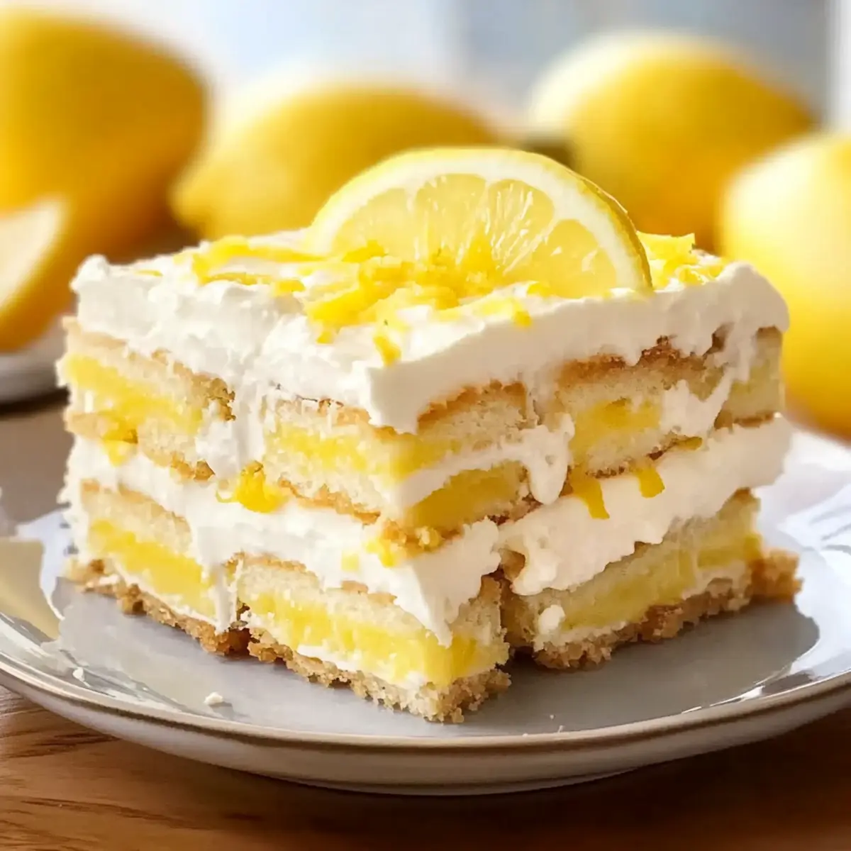 Zesty Lemon Tiramisu: A Refreshing No-Bake Delight