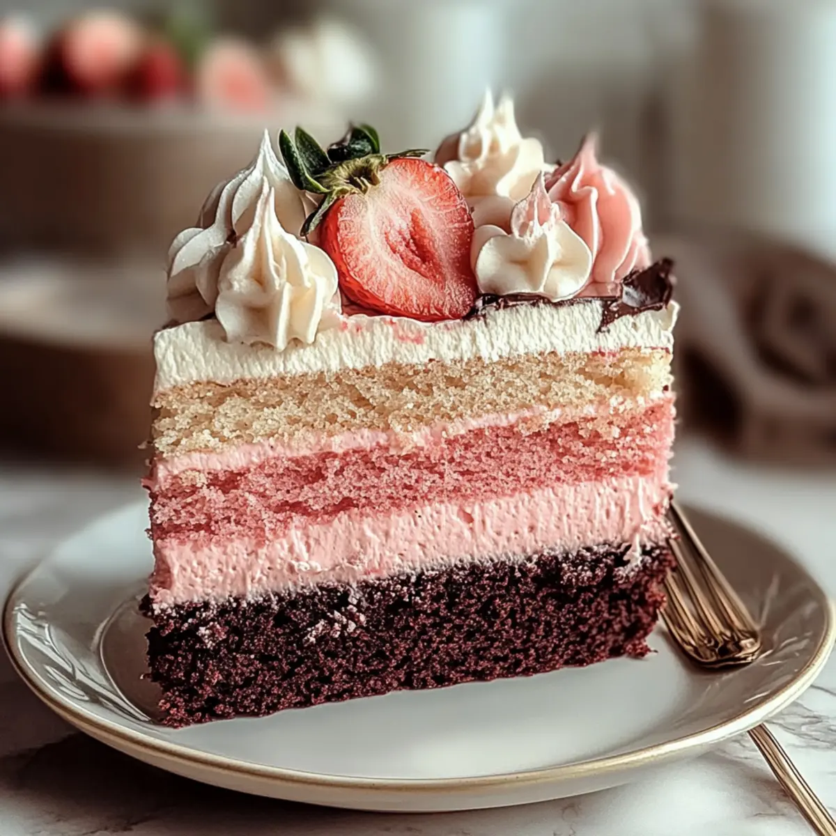 Neapolitan Cake: Irresistibly Easy Layered Dessert Delight