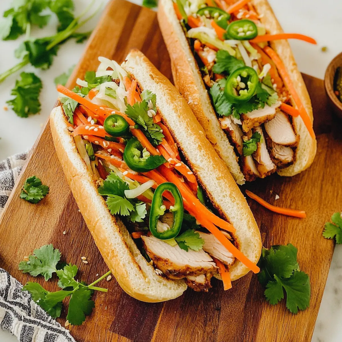 Lemongrass Chicken Banh Mi: Irresistibly Flavorful & Fresh!