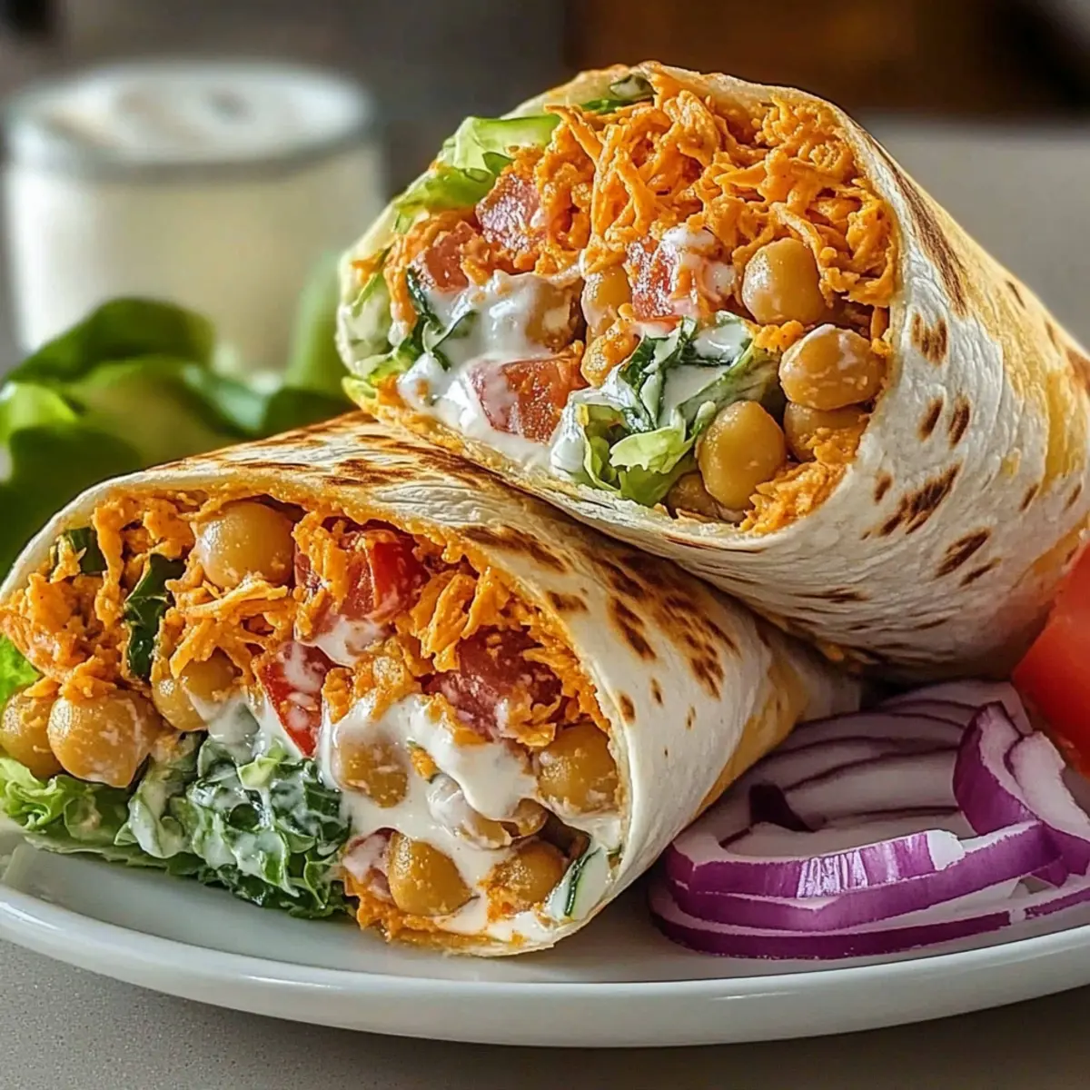 Spicy Buffalo Chickpea Wraps for Quick Plant-Based Bliss