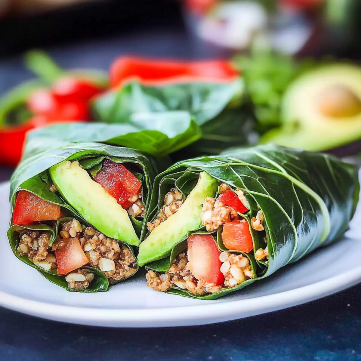 Raw Vegan Collard Wraps that Burst with Fresh Flavor