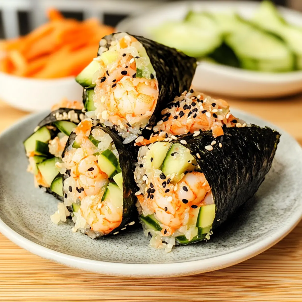 Easy Spicy Shrimp Sushi Hand Rolls for a Flavorful Feast