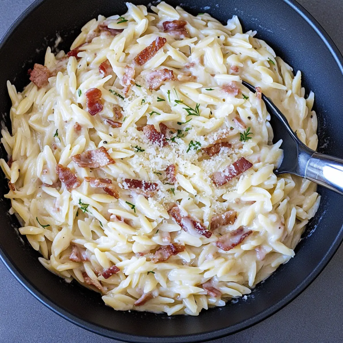 Creamy Orzo Bacon Pasta Recipe for Instant Comfort Bliss