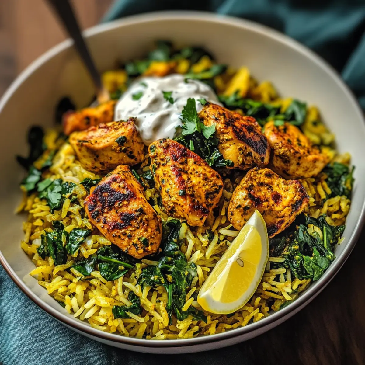 Delicious Anti-Inflammatory Turmeric Chicken & Rice Bowl