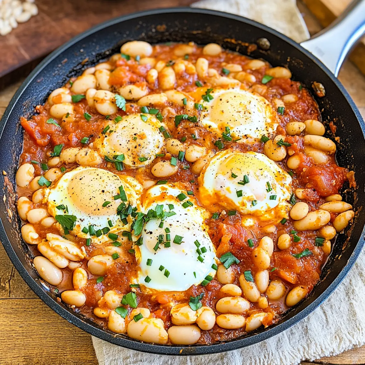 Satisfying Spanish Beans & Eggs for a Quick Delicious Brunch