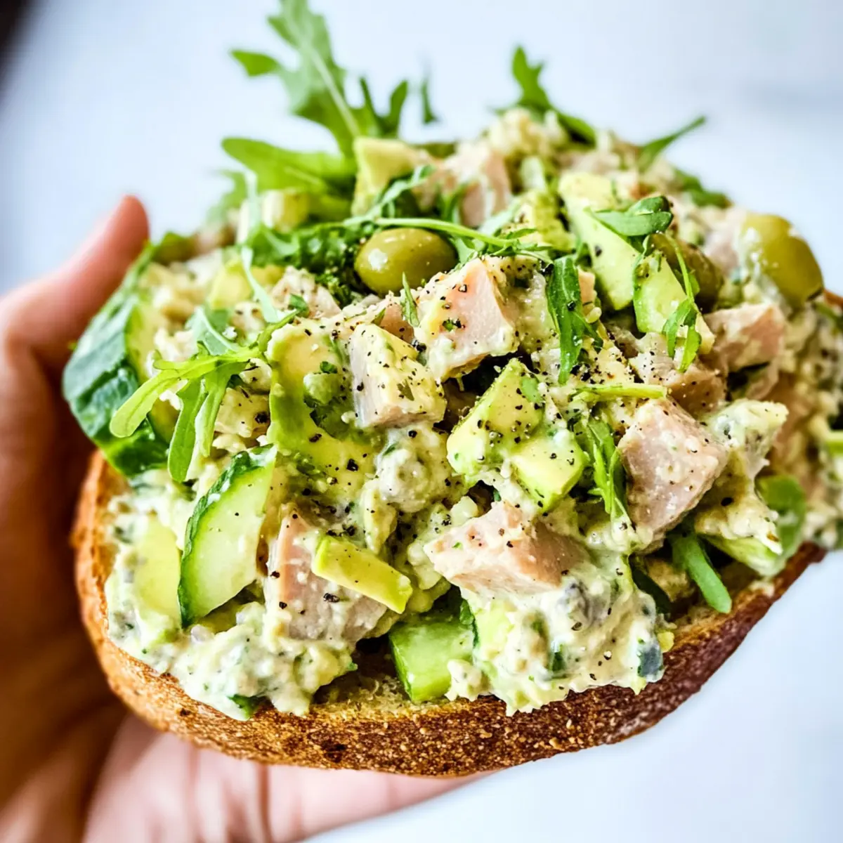 High-Protein Tuna Salad with Creamy Avocado Twist