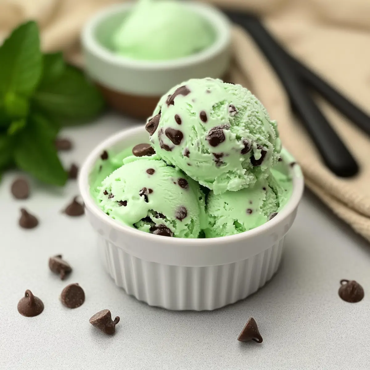 Ninja Creami Mint Chocolate Chip Ice Cream: A Minty Delight