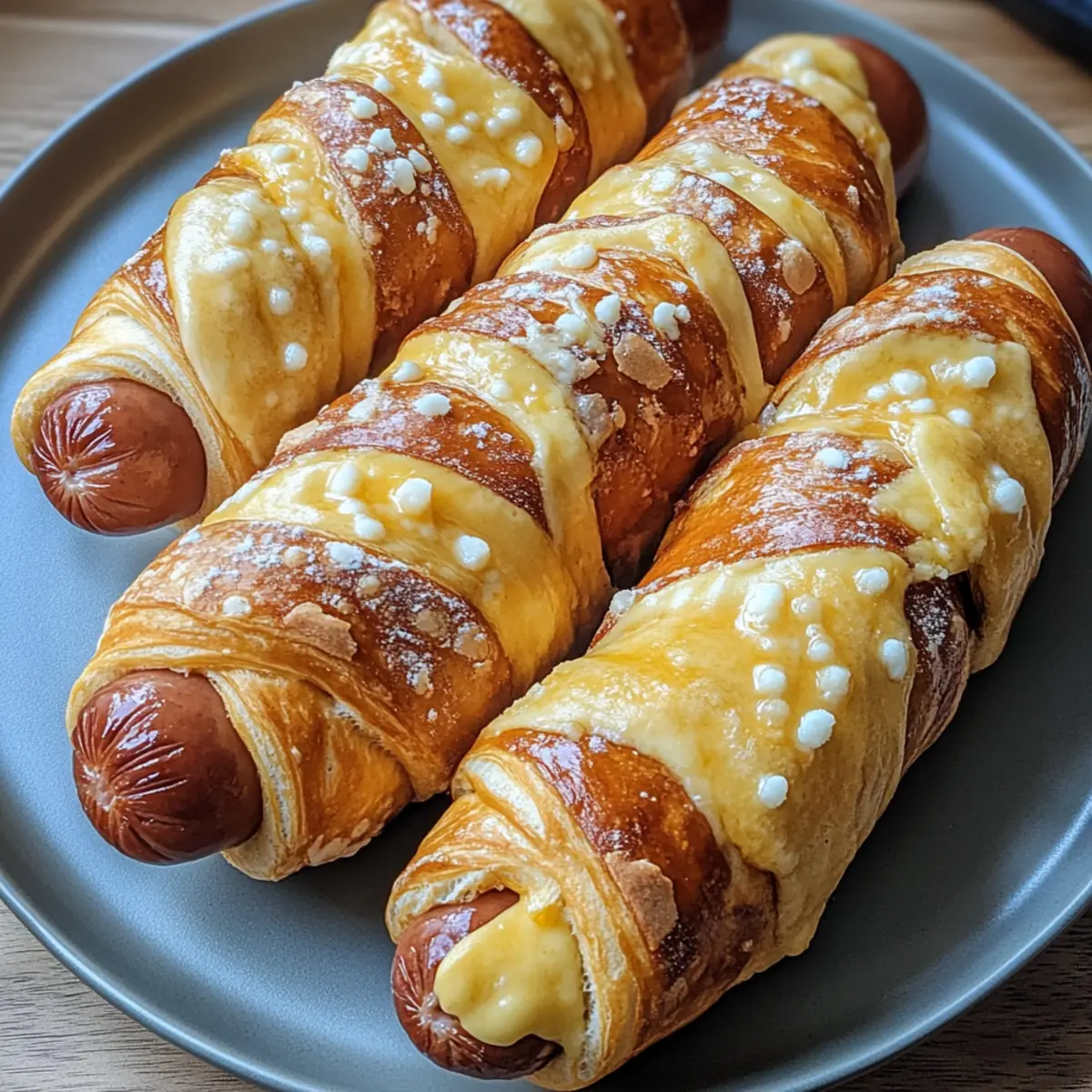 Soft Baked Cheesy Pretzel Dogs for Cozy Movie Nights