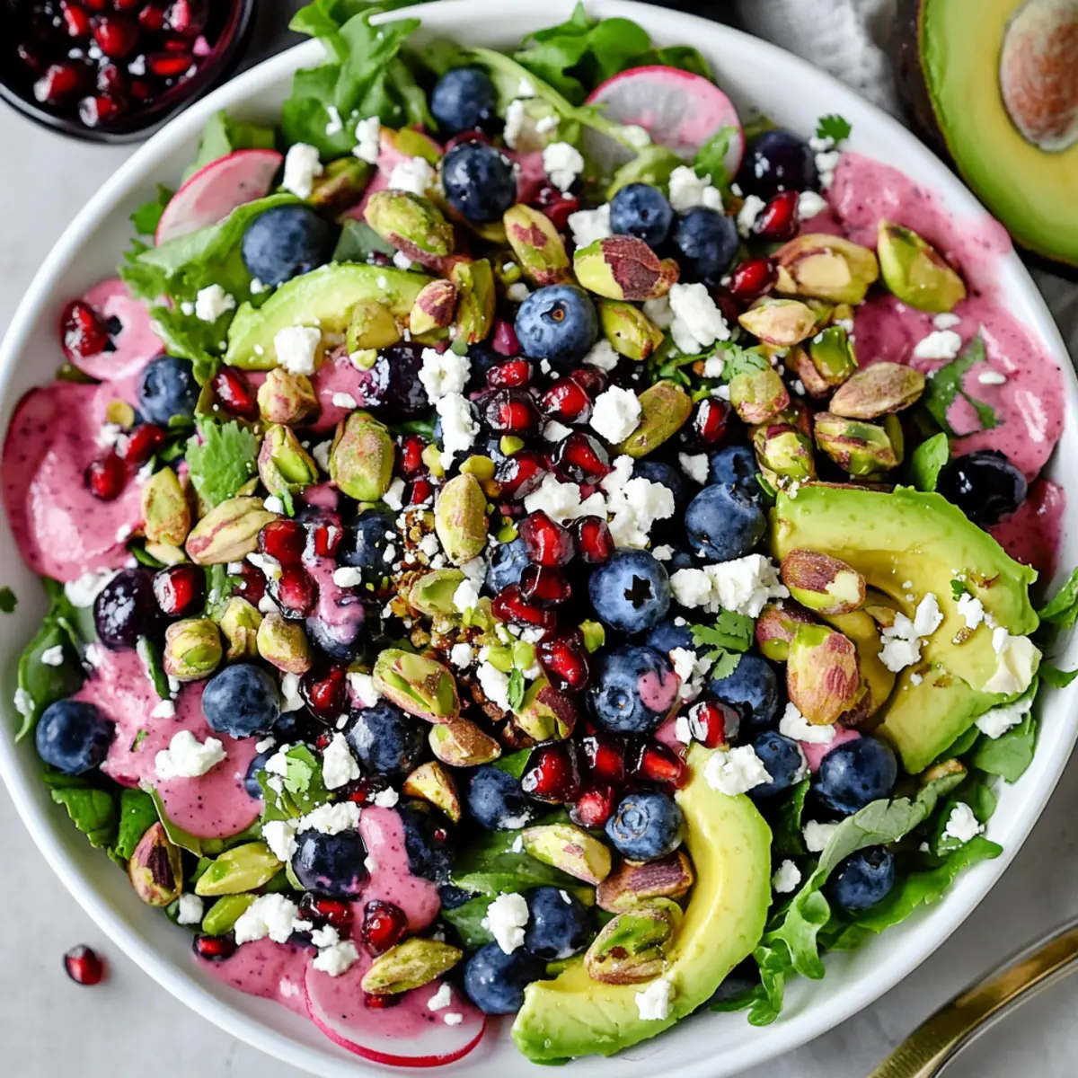 Irresistible Blueberry and Pistachio Spring Salad Delight