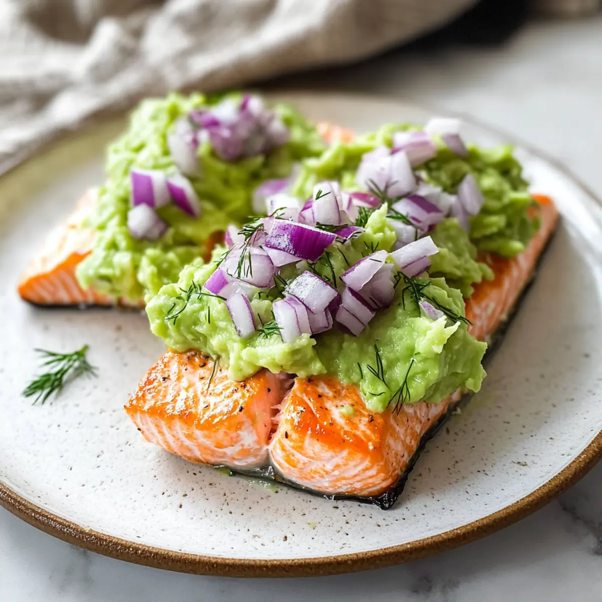 Baked Salmon with Avocado Mash: A Creamy, Healthy Delight