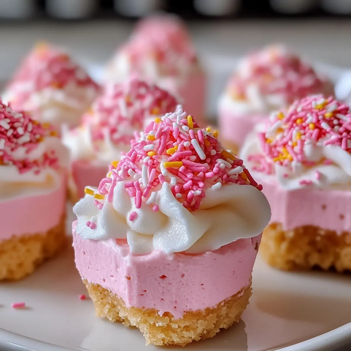 No-Bake Pink Velvet Cheesecake Bites for Sweet Celebrations