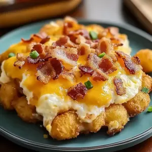 Bacon and Egg Tater Tot Casserole