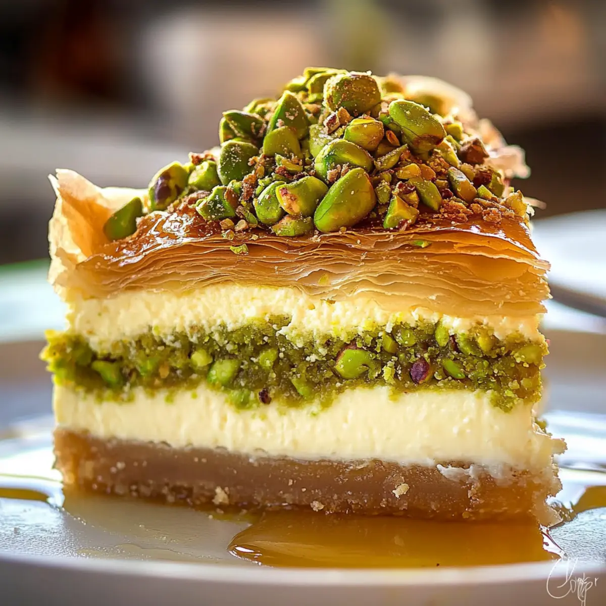 Indulge in Baklava Pistachio Cheesecake Bliss at Home