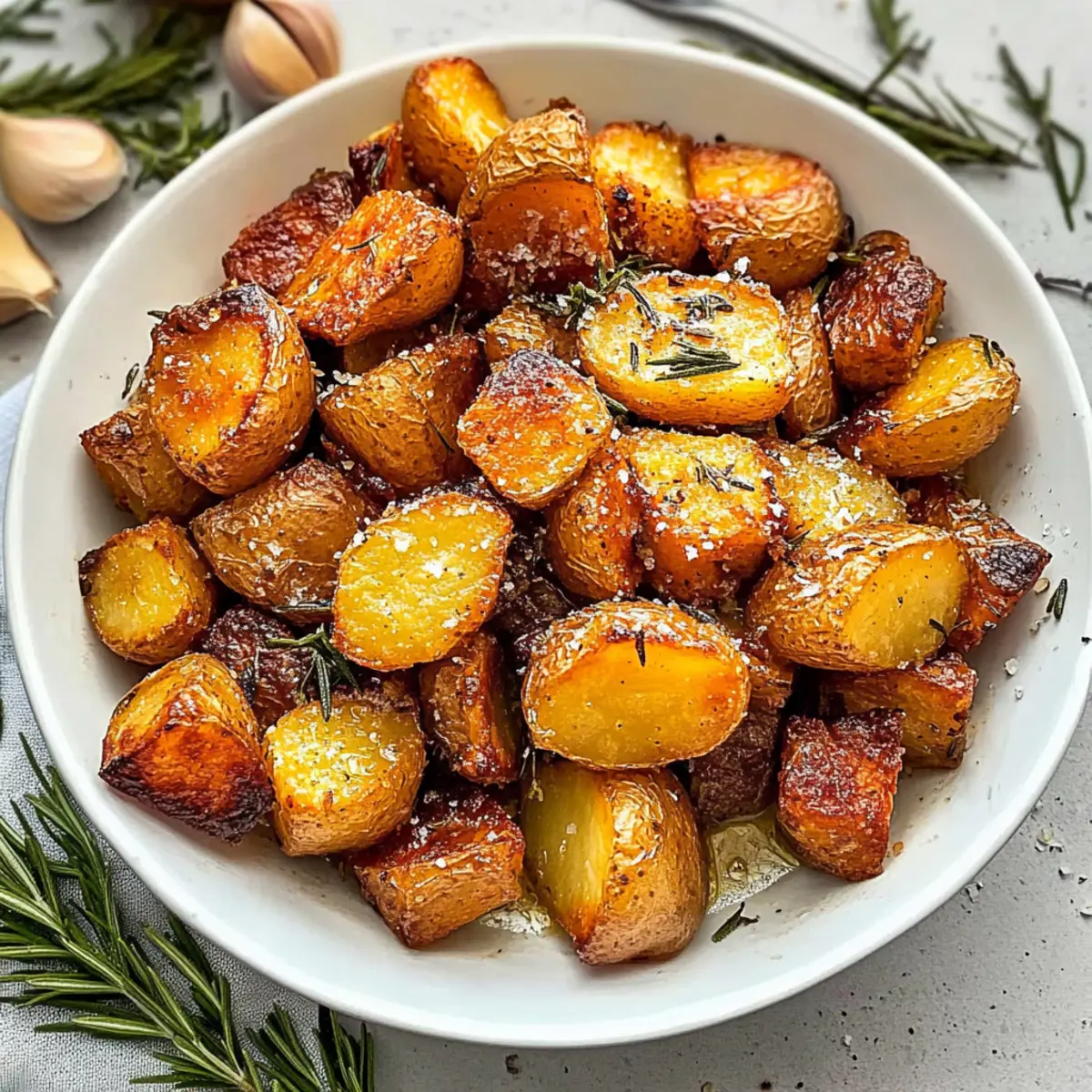Crispy Roast Potatoes with Rosemary and Garlic Bliss