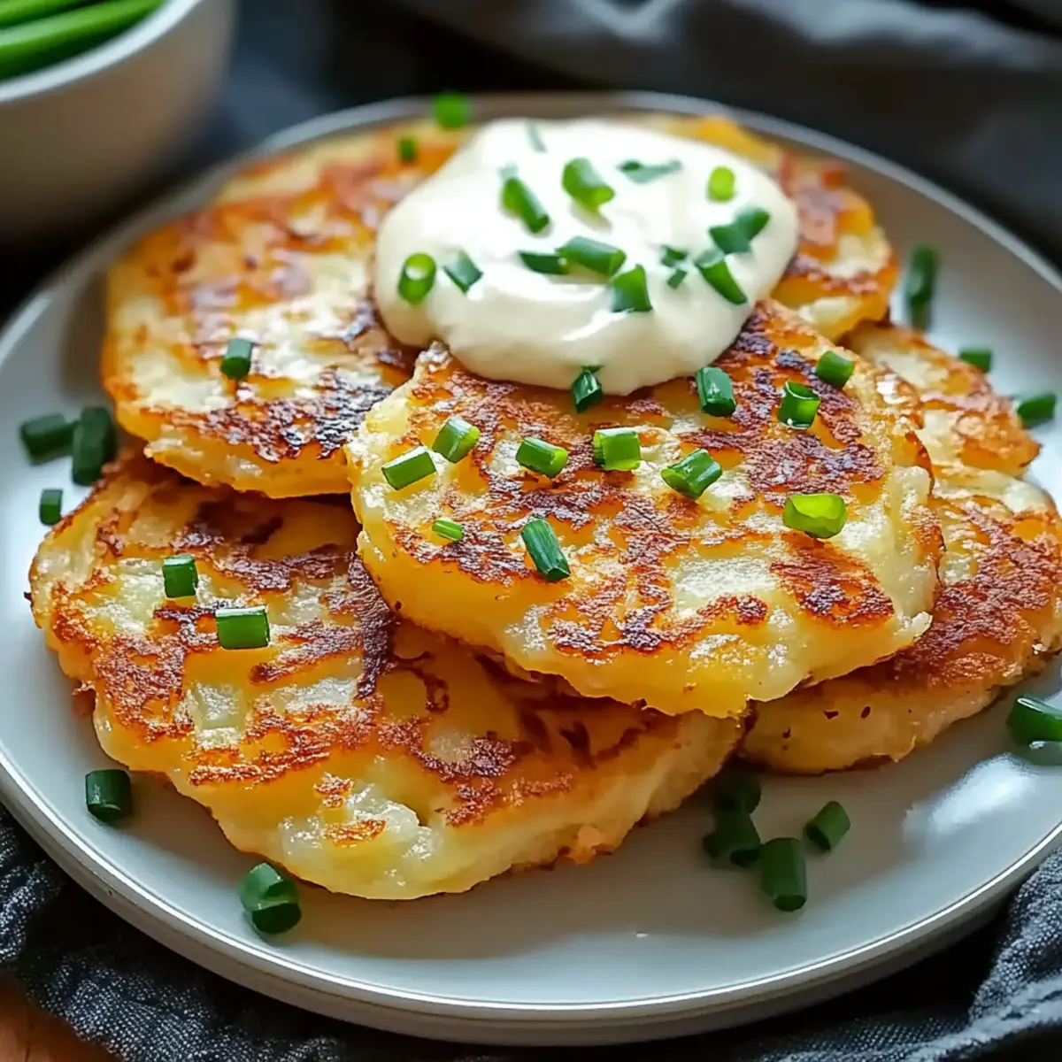 Crispy Korean Potato Pancakes: A Cheesy Delight to Share