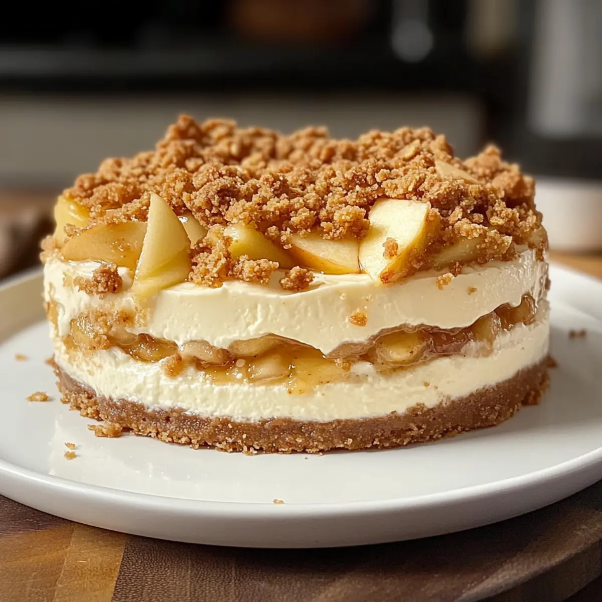 No-Bake Apple Crumble Cheesecake That Will Wow Your Guests