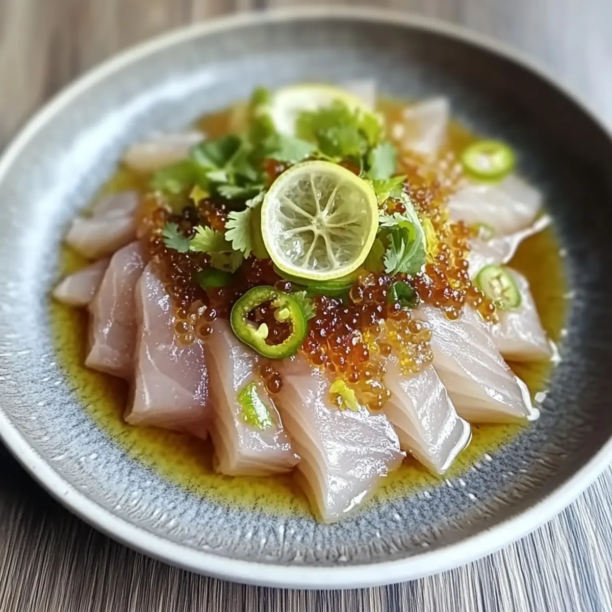 Hamachi Crudo with Yuzu Ponzu Sauce for a Bright, Fresh Bite