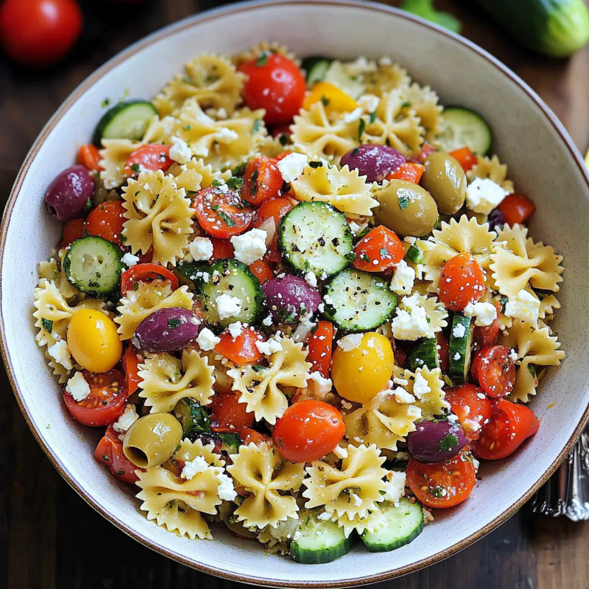 Greek Pasta Salad: A Delicious Mediterranean Refreshment