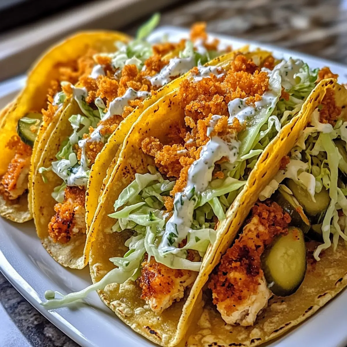 Dill Pickle Ranch Smash Chicken Tacos for Flavor Lovers