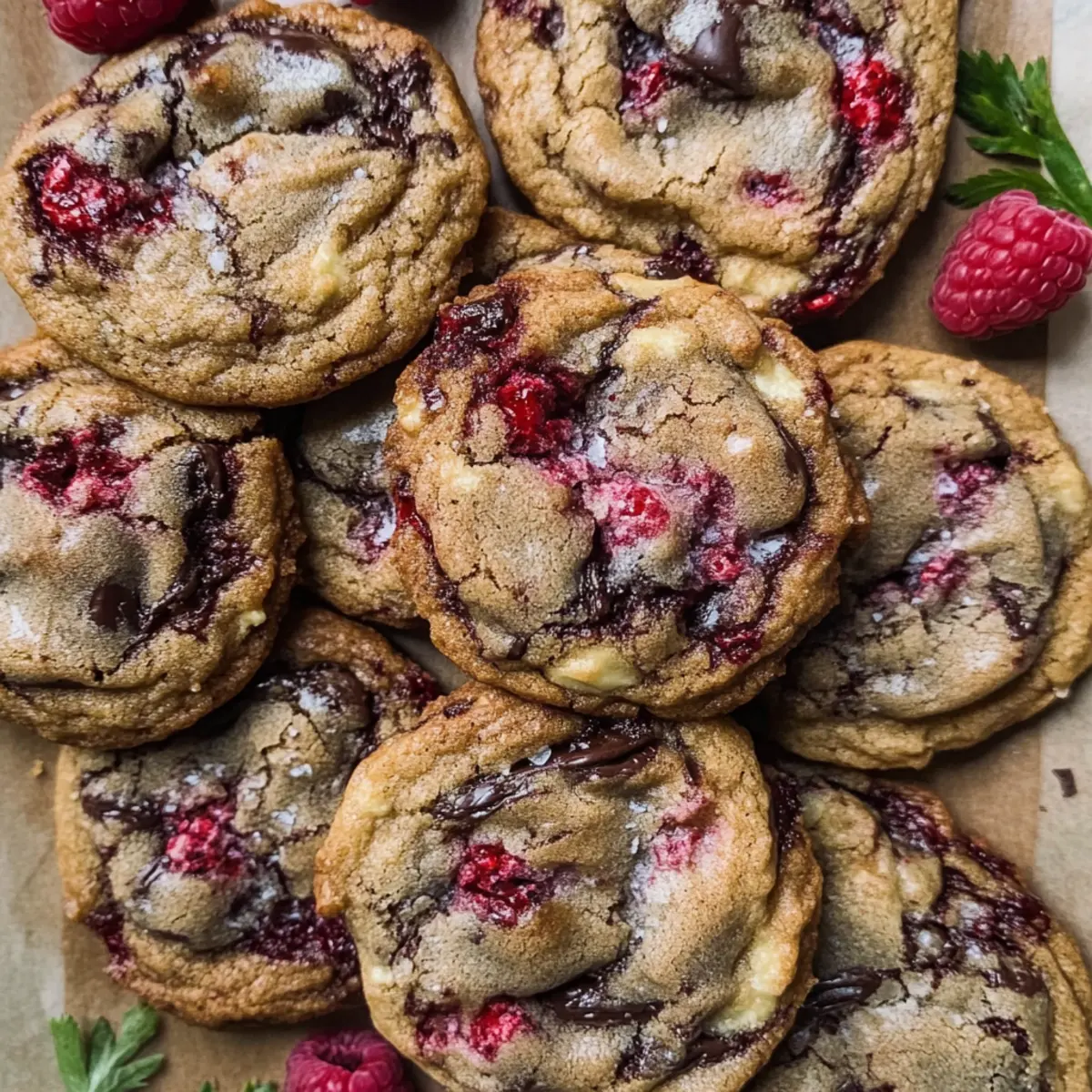 Irresistibly Chewy Raspberry Chocolate Chip Cookies Recipe