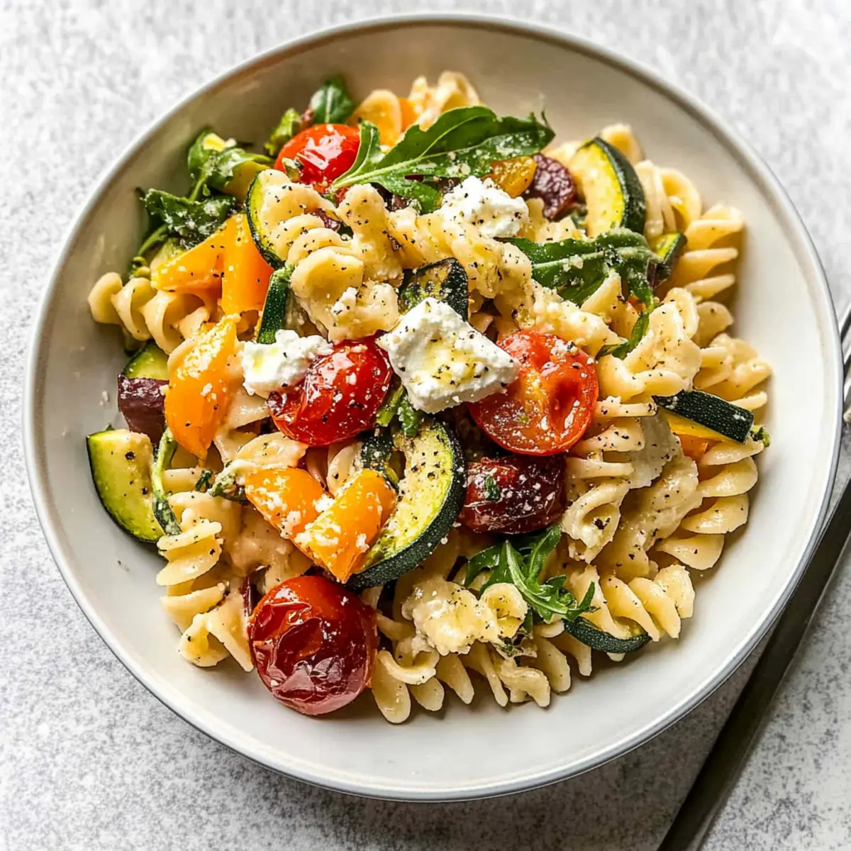 Creamy Roasted Veggie Pasta with Feta in Just 30 Minutes
