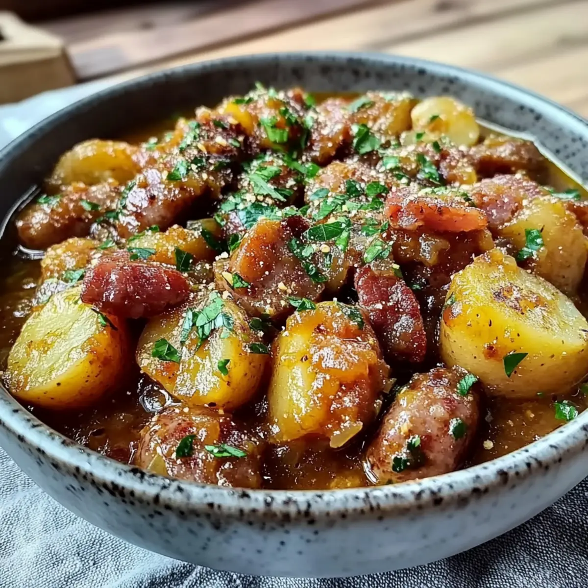 Hearty Dublin Coddle Sausage and Bacon Stew for Cozy Nights