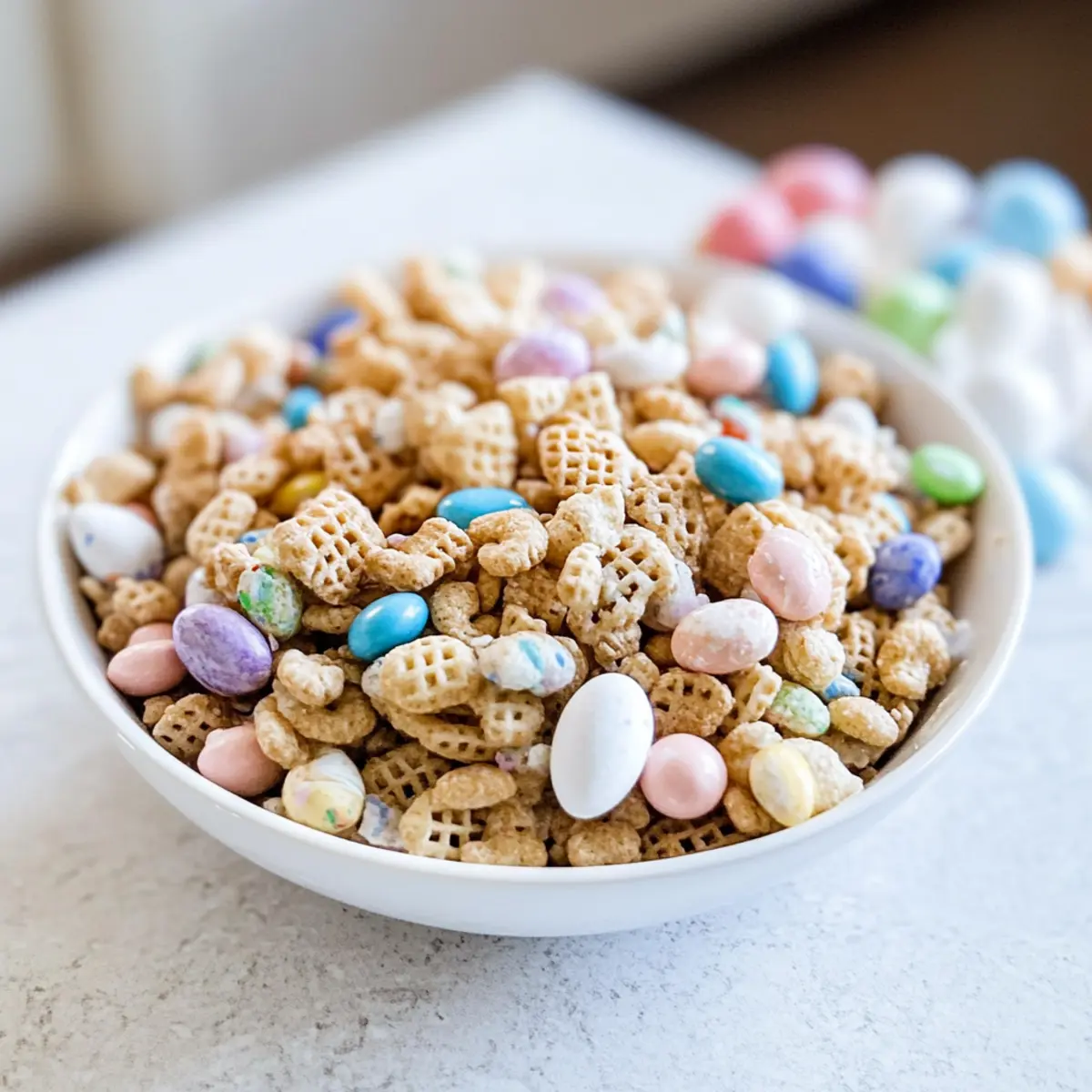 Delicious Easter Chex Mix with M&Ms Perfect for Spring Celebrations