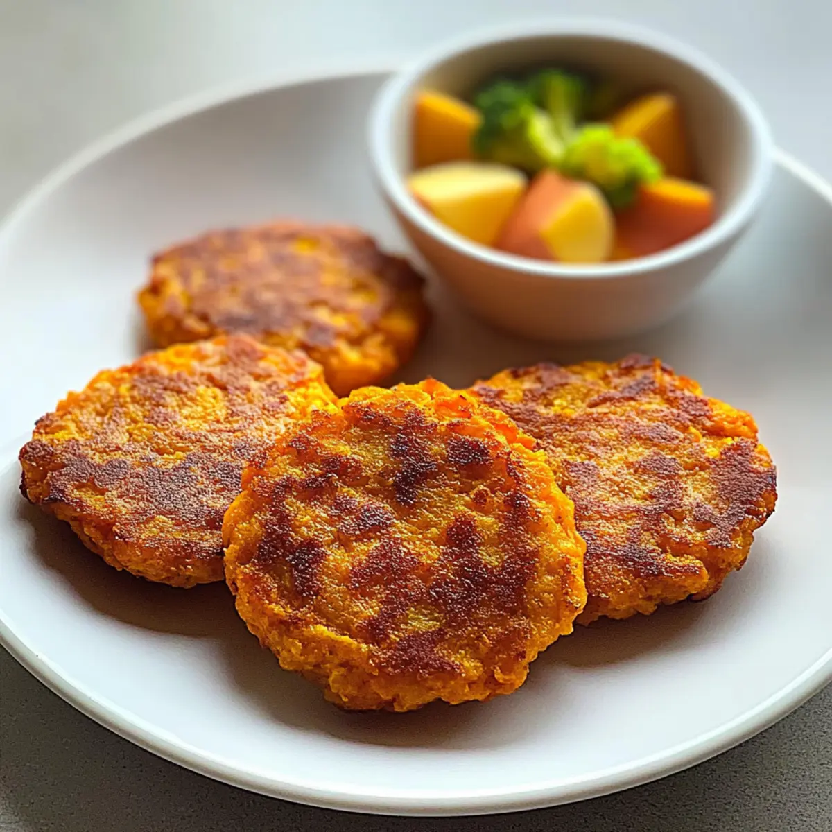 Toddler Sweet Potato & Apple Mini Patties for Happy Tummies