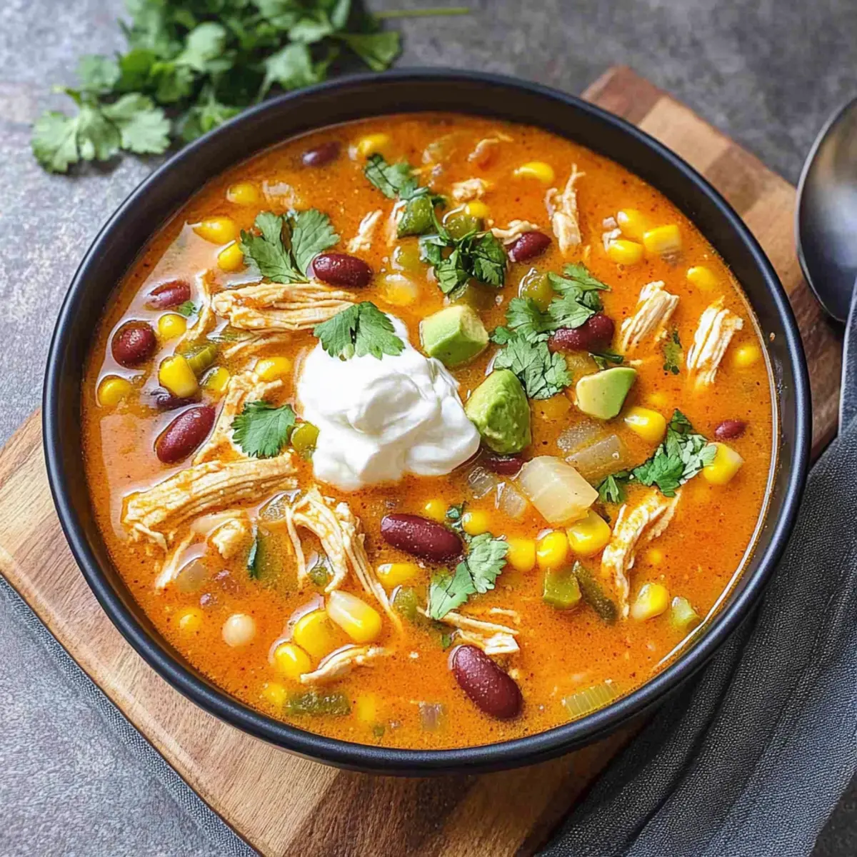 Comforting Rotisserie Chicken Enchilada Soup in 30 Minutes
