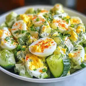 Low Carb Cucumber Egg Salad