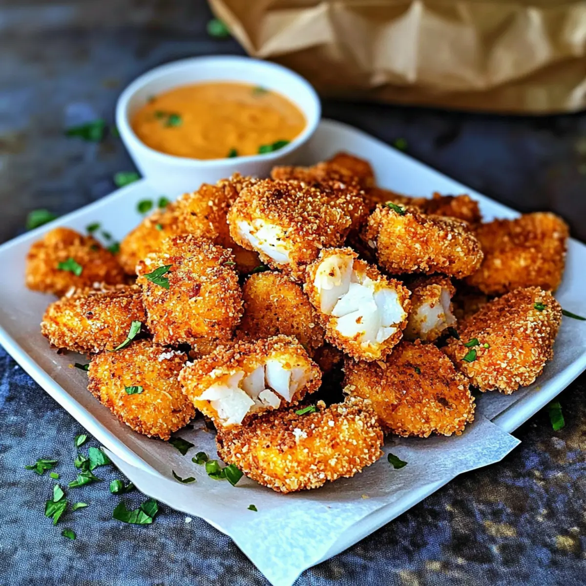 Crispy Spicy Fish Nuggets Perfect for a Tasty Snack Attack