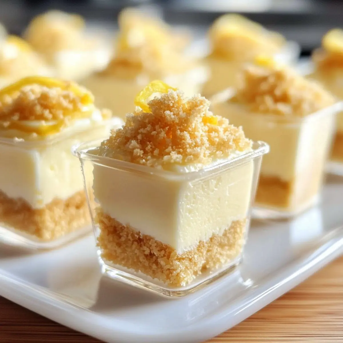 Mini Lemon Cheesecake Cups for a Refreshing Sweet Escape