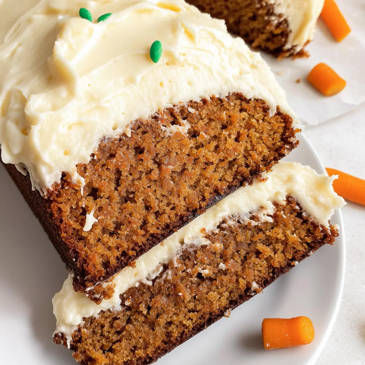 Deliciously Moist Carrot Cake Loaf Cake with Creamy Frosting