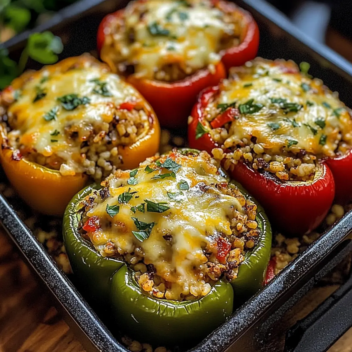 Delicious Vegetarian Stuffed Bell Peppers for Cozy Nights