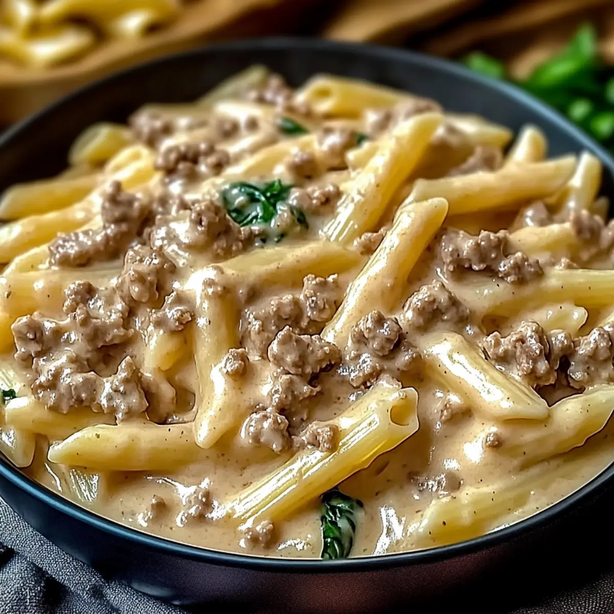 High Protein Creamy Beef Pasta for Ultimate Comfort Cravings