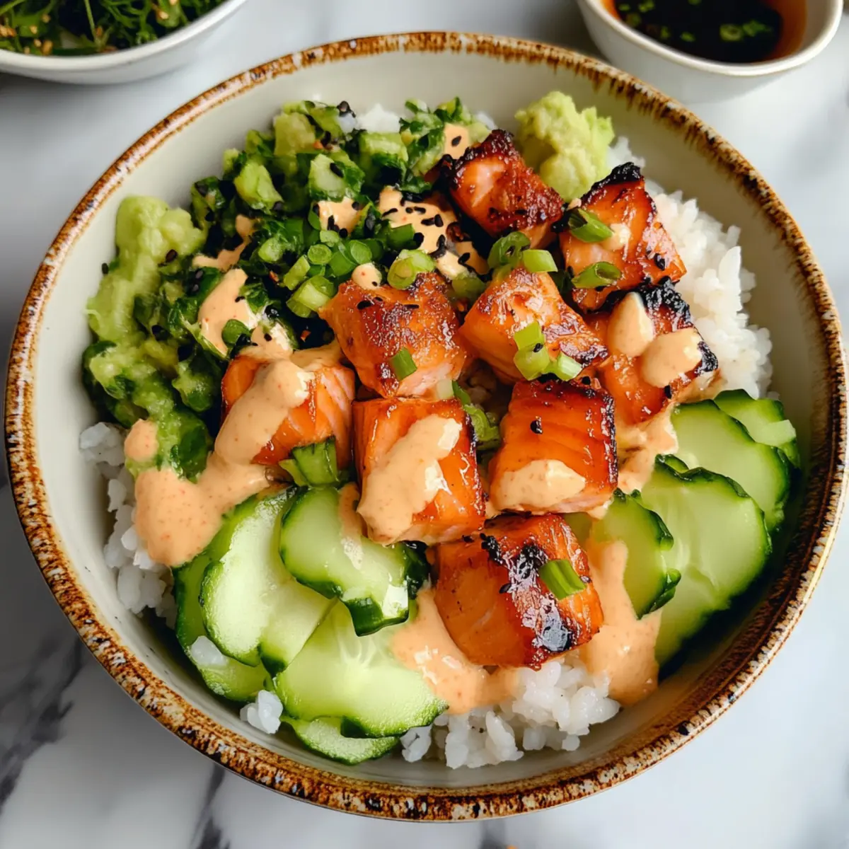Quick Spicy Salmon Sushi Rice Bowl - Flavorful Weeknight Delight
